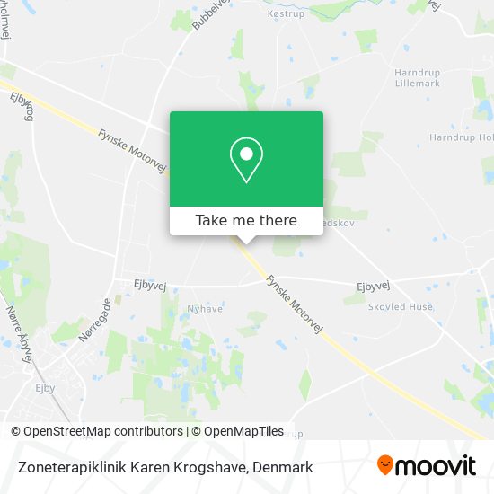 Zoneterapiklinik Karen Krogshave map