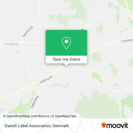 Danish Label Association map
