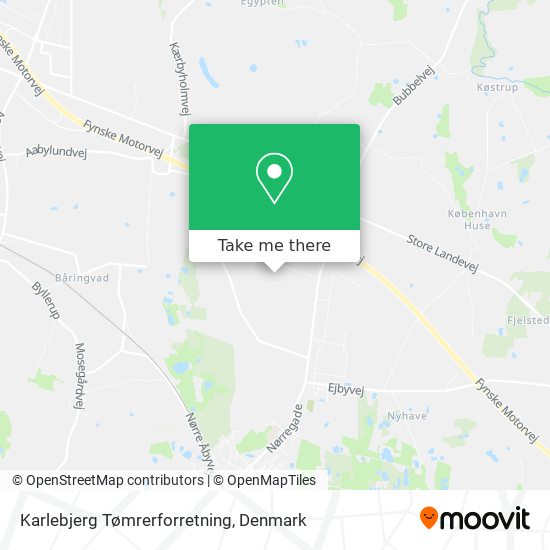 Karlebjerg Tømrerforretning map