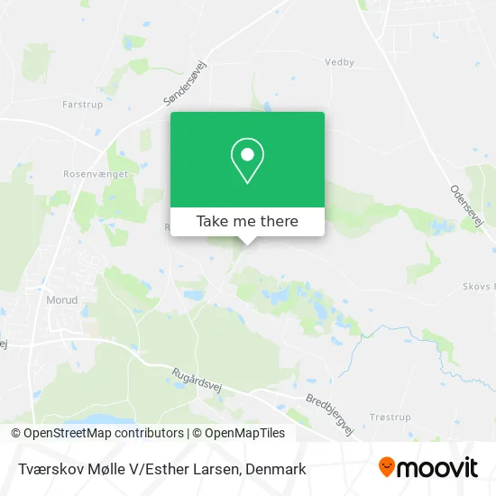 Tværskov Mølle V/Esther Larsen map