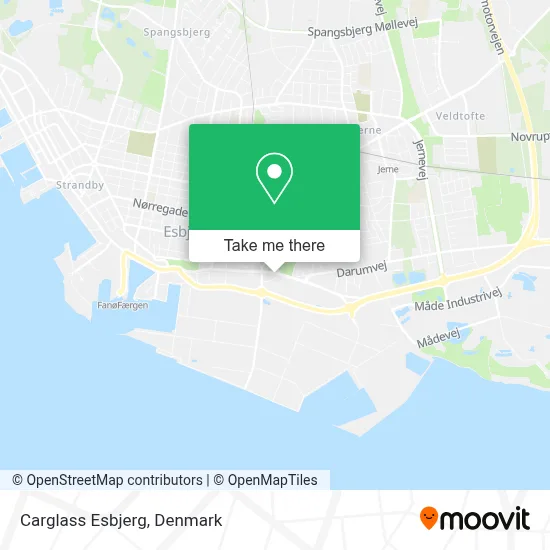 Carglass Esbjerg map
