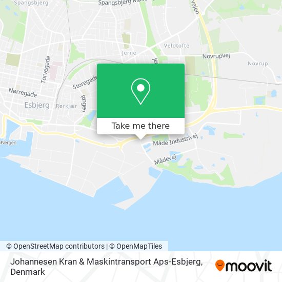 Johannesen Kran & Maskintransport Aps-Esbjerg map