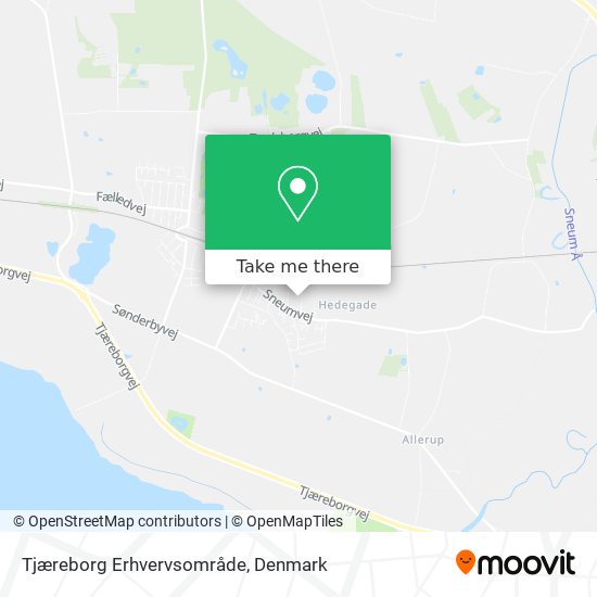 Tjæreborg Erhvervsområde map