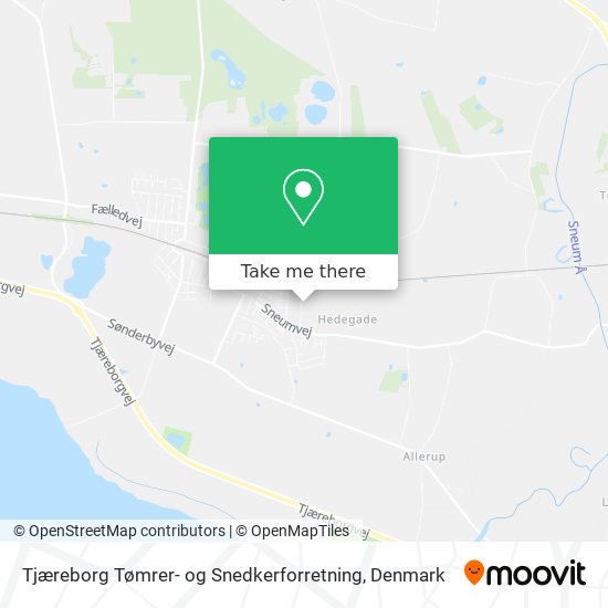 Tjæreborg Tømrer- og Snedkerforretning map