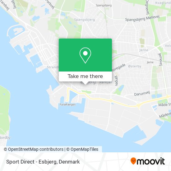 Sport Direct - Esbjerg map