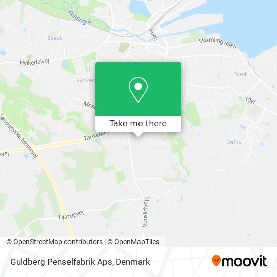 Guldberg Penselfabrik Aps map