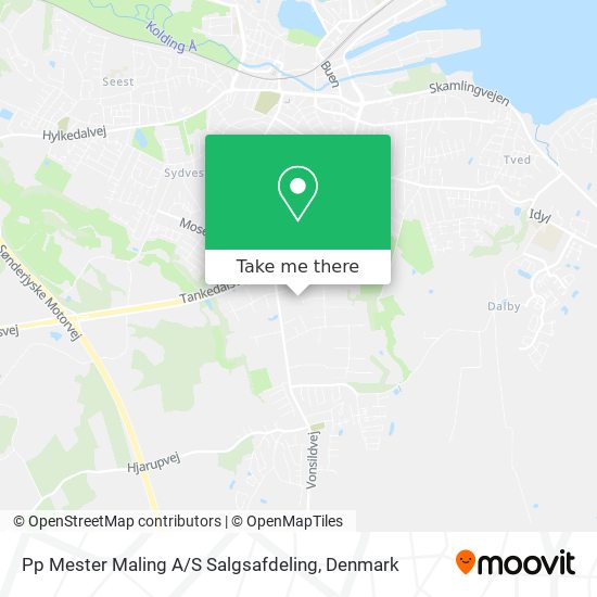 Pp Mester Maling A / S Salgsafdeling map