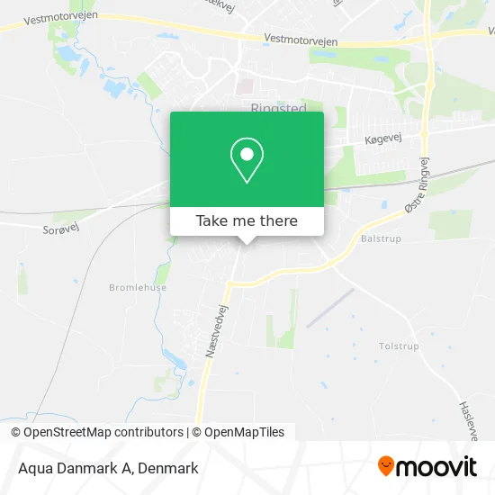 Aqua Danmark A map