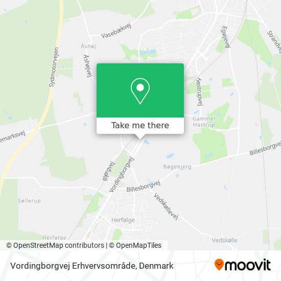 Vordingborgvej Erhvervsområde map