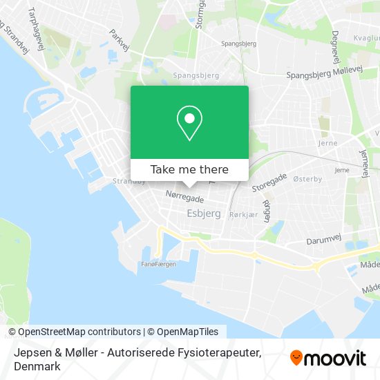 Jepsen & Møller - Autoriserede Fysioterapeuter map