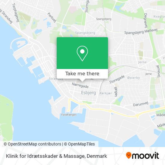 Klinik for Idrætsskader & Massage map