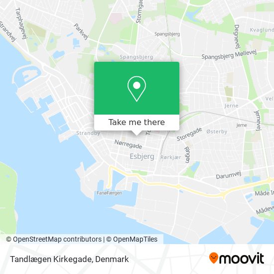 Tandlægen Kirkegade map