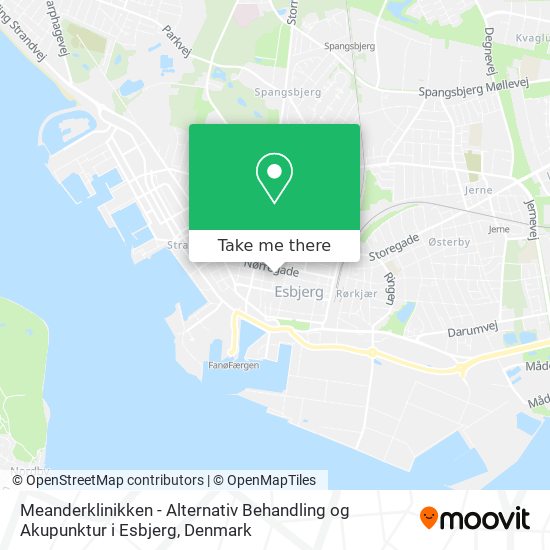 Meanderklinikken - Alternativ Behandling og Akupunktur i Esbjerg map