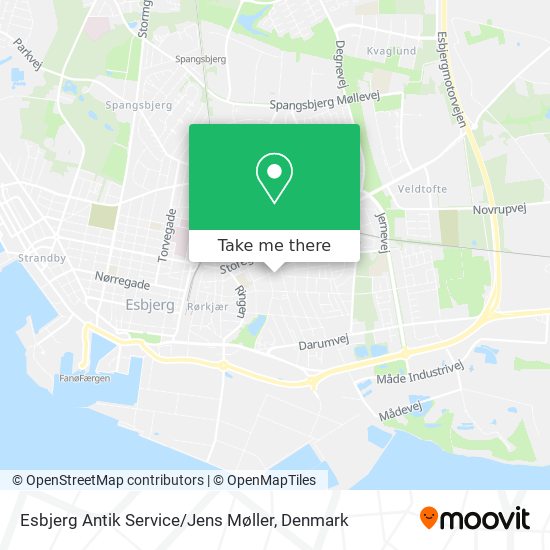 Esbjerg Antik Service / Jens Møller map
