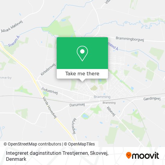 Integreret daginstitution Trestjernen, Skovvej map