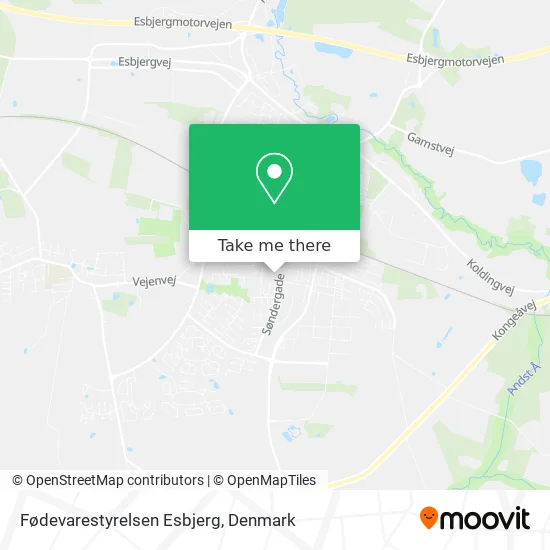 Fødevarestyrelsen Esbjerg map