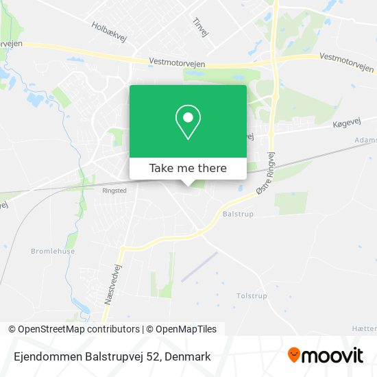 Ejendommen Balstrupvej 52 map