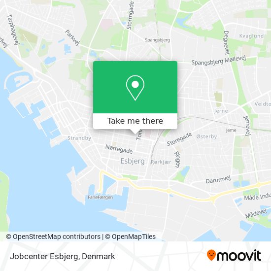Jobcenter Esbjerg map