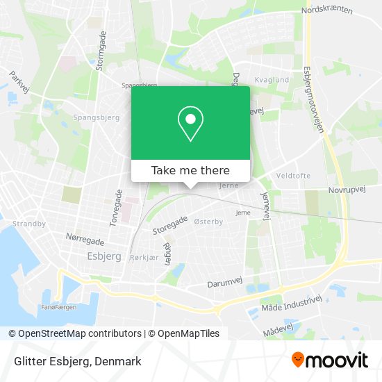 Glitter Esbjerg map