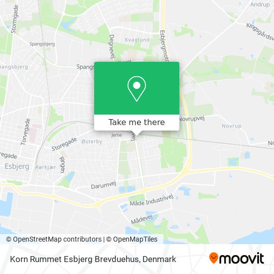 Korn Rummet Esbjerg Brevduehus map