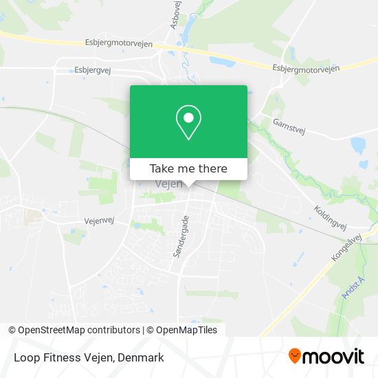 Loop Fitness Vejen map
