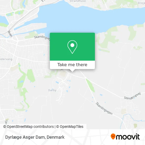 Dyrlæge Asger Dam map