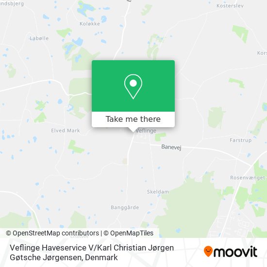 Veflinge Haveservice V / Karl Christian Jørgen Gøtsche Jørgensen map