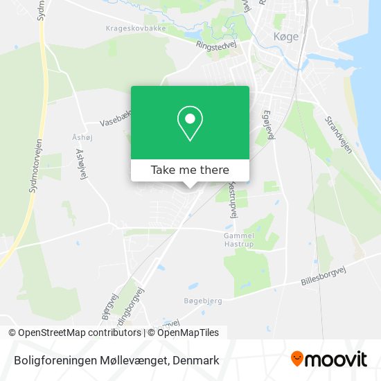 Boligforeningen Møllevænget map