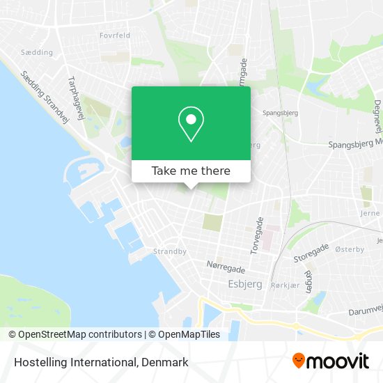 Hostelling International map