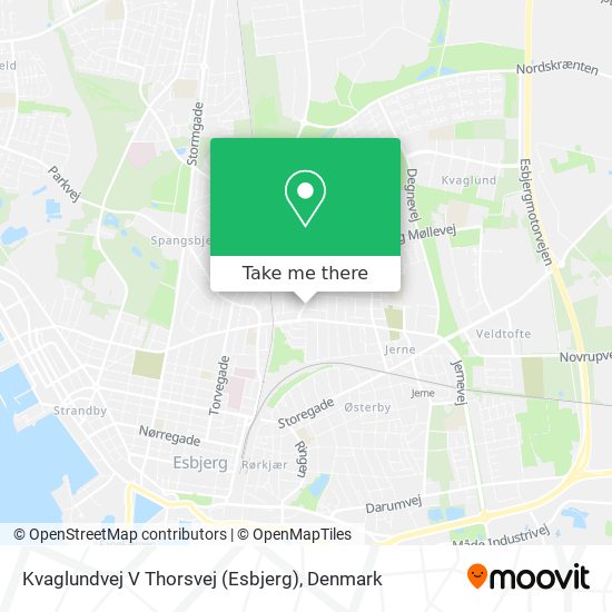 Kvaglundvej V Thorsvej (Esbjerg) map