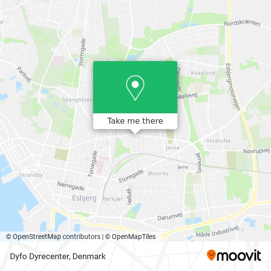 Dyfo Dyrecenter map