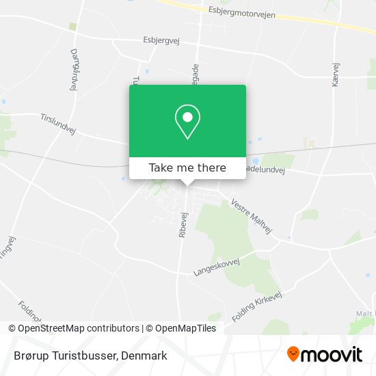 Brørup Turistbusser map