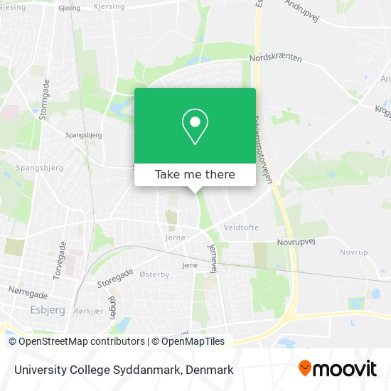 University College Syddanmark map