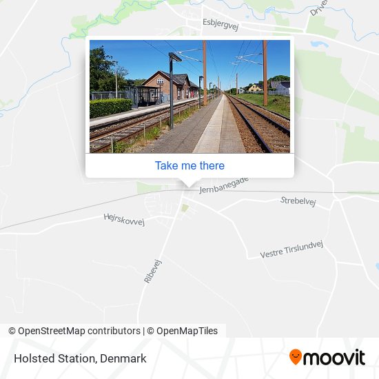 Holsted Station map