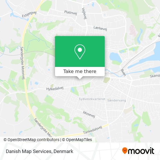 Danish Map Services map