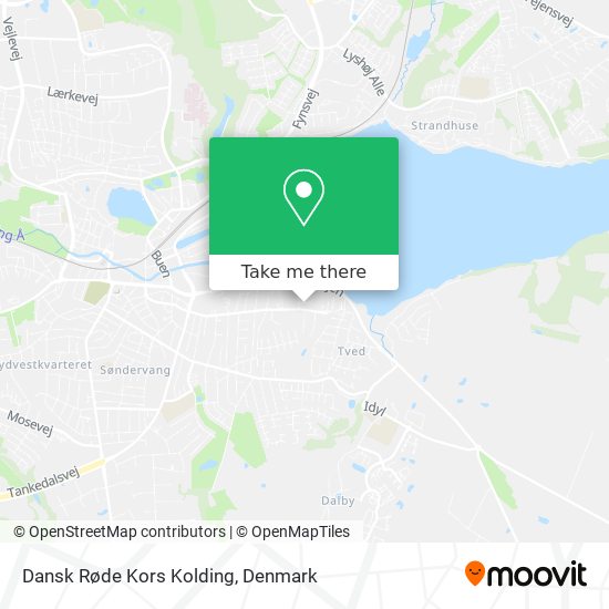 Dansk Røde Kors Kolding map