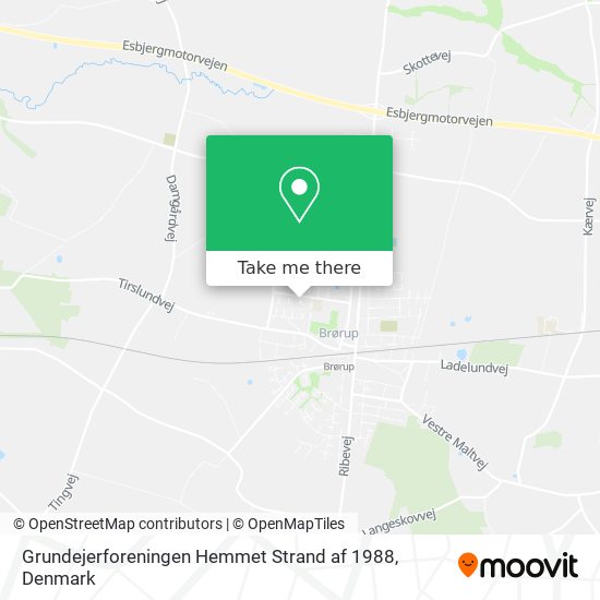 Grundejerforeningen Hemmet Strand af 1988 map