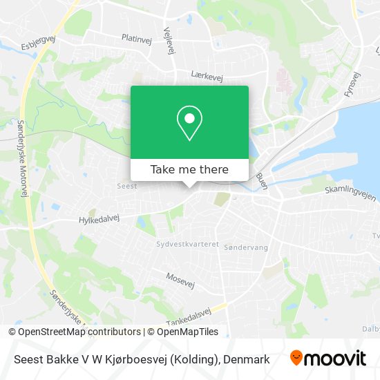 Seest Bakke V W Kjørboesvej (Kolding) map