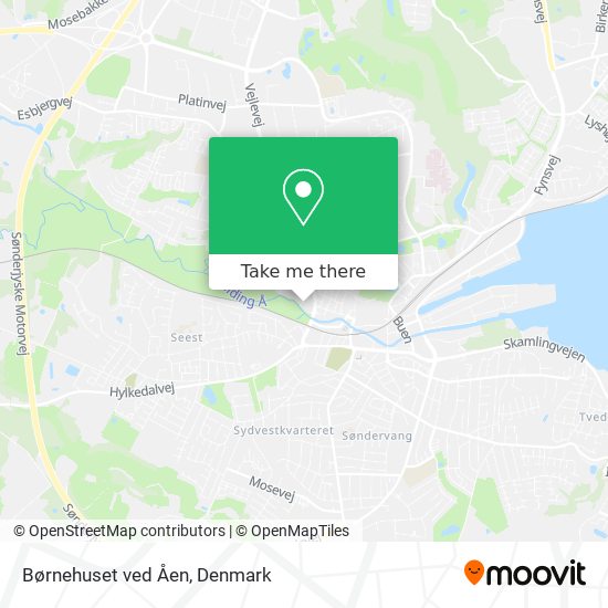 Børnehuset ved Åen map