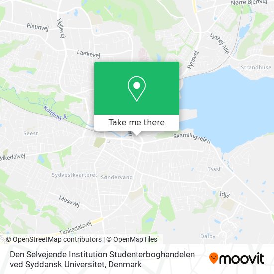 Den Selvejende Institution Studenterboghandelen ved Syddansk Universitet map