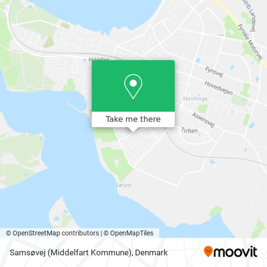 Samsøvej (Middelfart Kommune) map