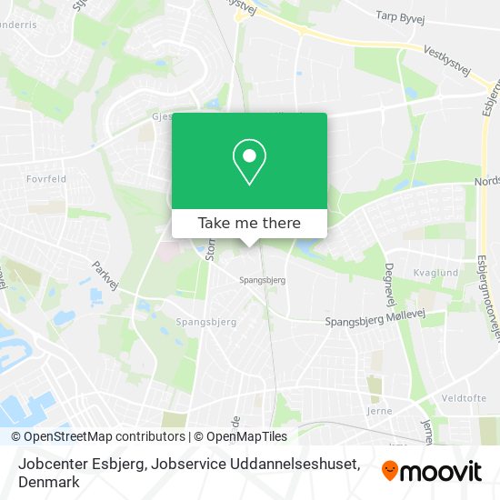 Jobcenter Esbjerg, Jobservice Uddannelseshuset map