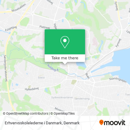Erhvervsskolelederne i Danmark map