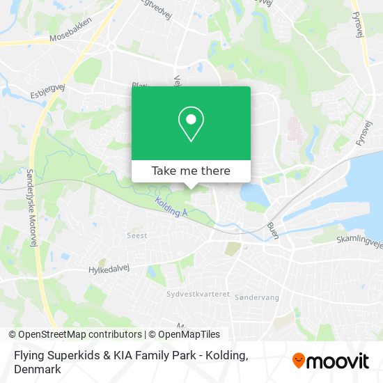 Flying Superkids & KIA Family Park - Kolding map