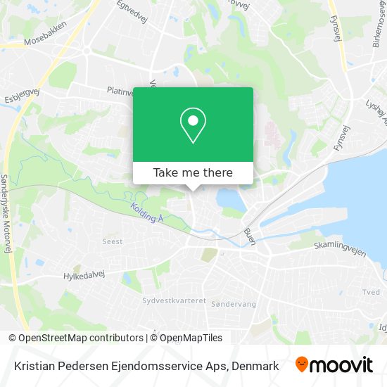 Kristian Pedersen Ejendomsservice Aps map