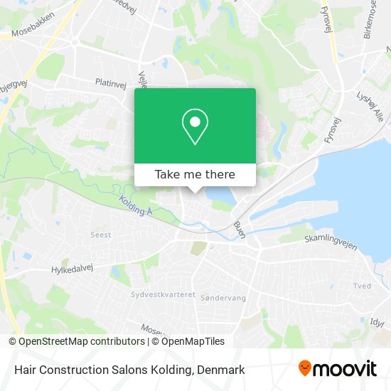 Hair Construction Salons Kolding map