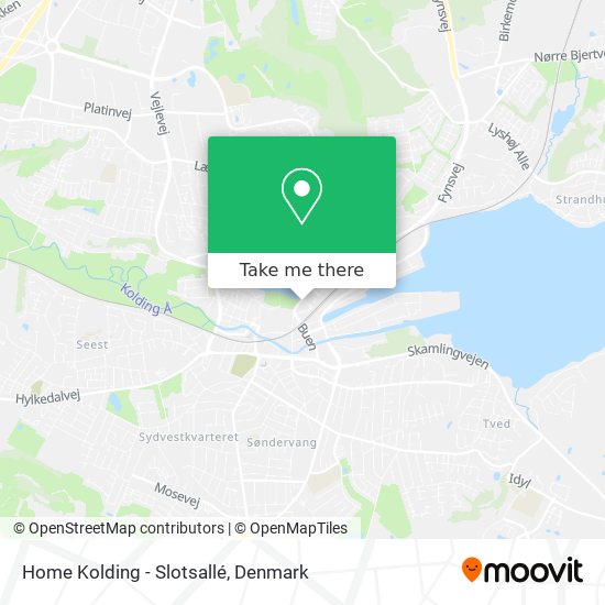 Home Kolding - Slotsallé map