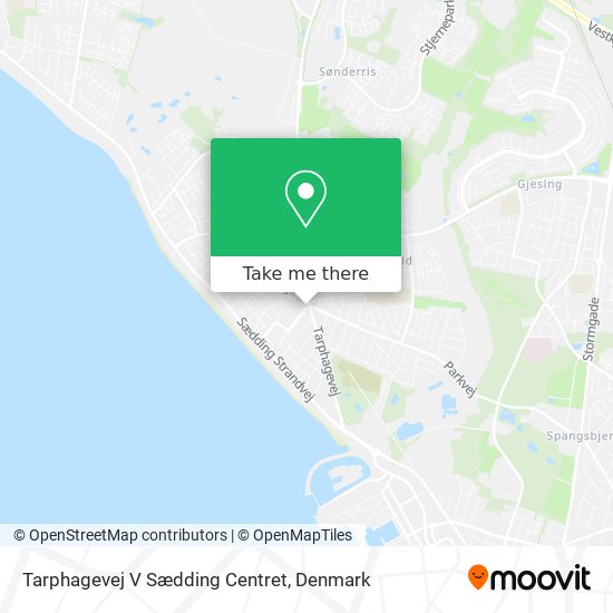 Tarphagevej V Sædding Centret map