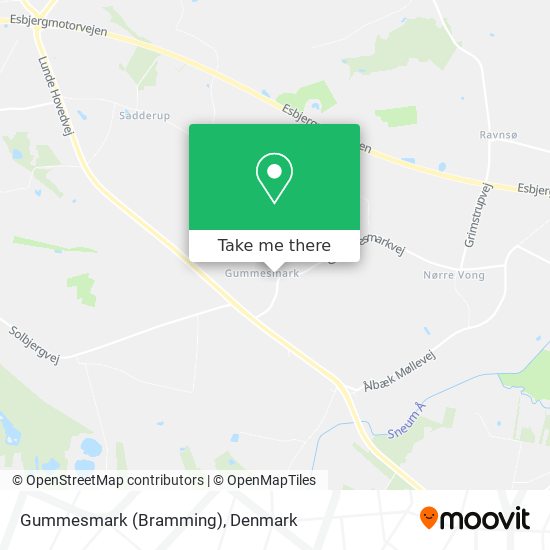 Gummesmark (Bramming) map