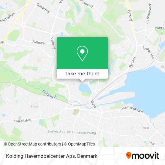 Kolding Havemøbelcenter Aps map